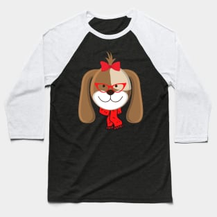 Cute Dogface Baseball T-Shirt